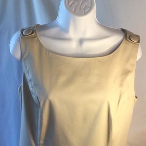 Brooks Brothers Khaki Sheath Dress Size 14